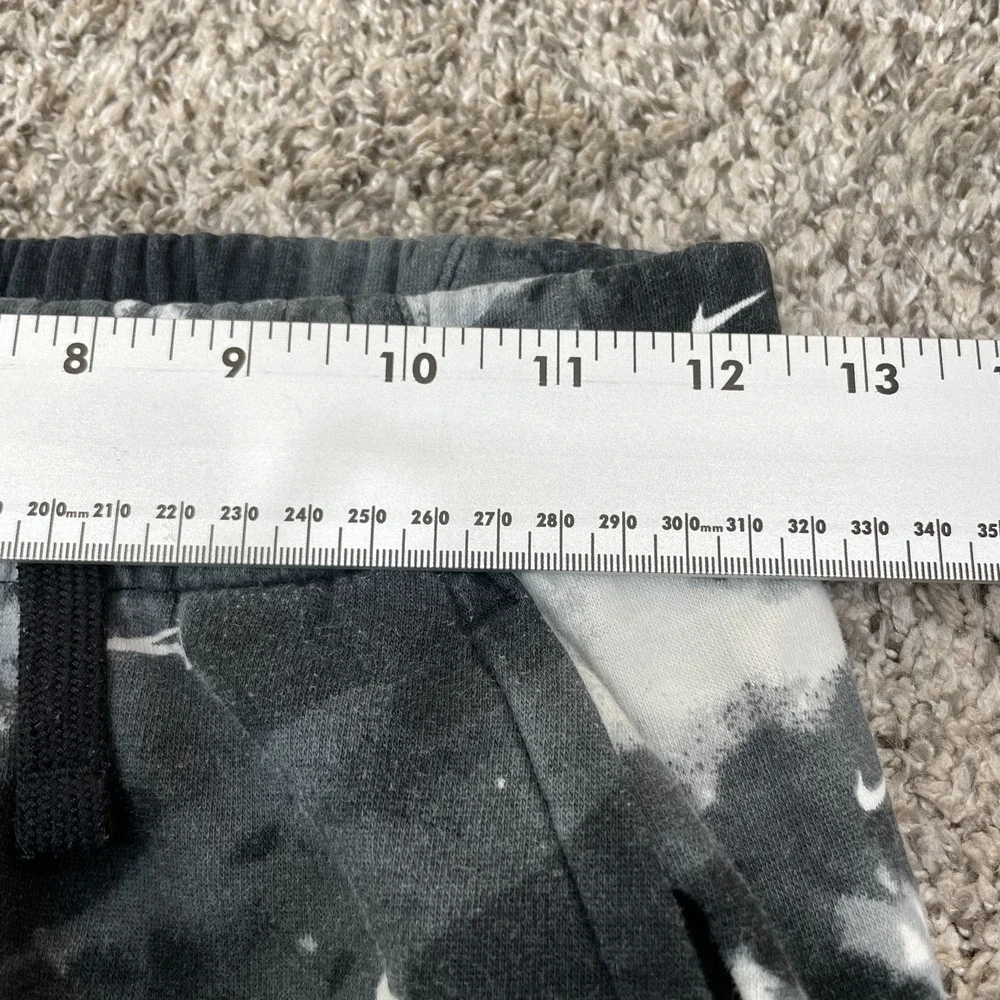 NIKE Boys Sweatpants Size Large All Over Print Gray‎ Space Dye Drawstring Waist